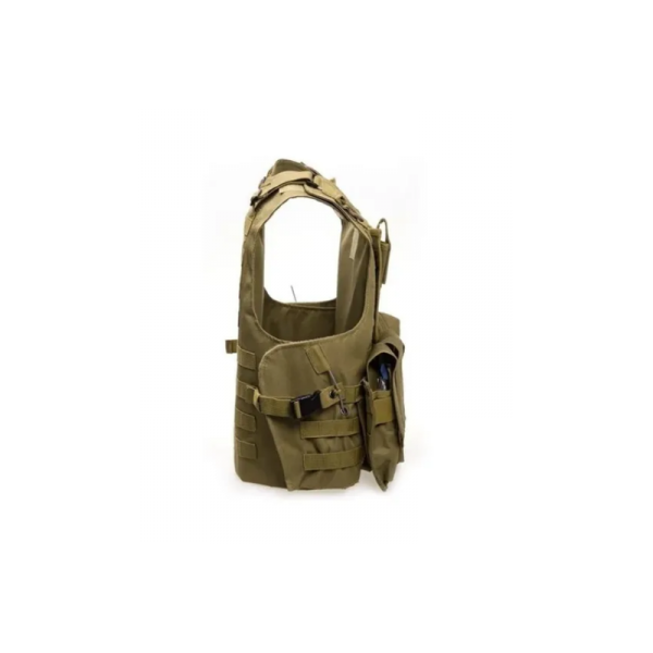CHALECOS TACTICOS CHALECO TACTICO MILITAR AIRSOFT CAZA COYOTE - Imagen 4