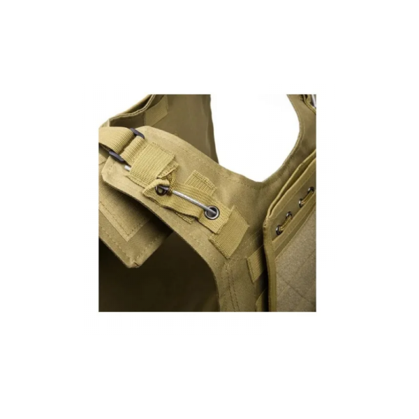 CHALECOS TACTICOS CHALECO TACTICO MILITAR AIRSOFT CAZA COYOTE - Imagen 5