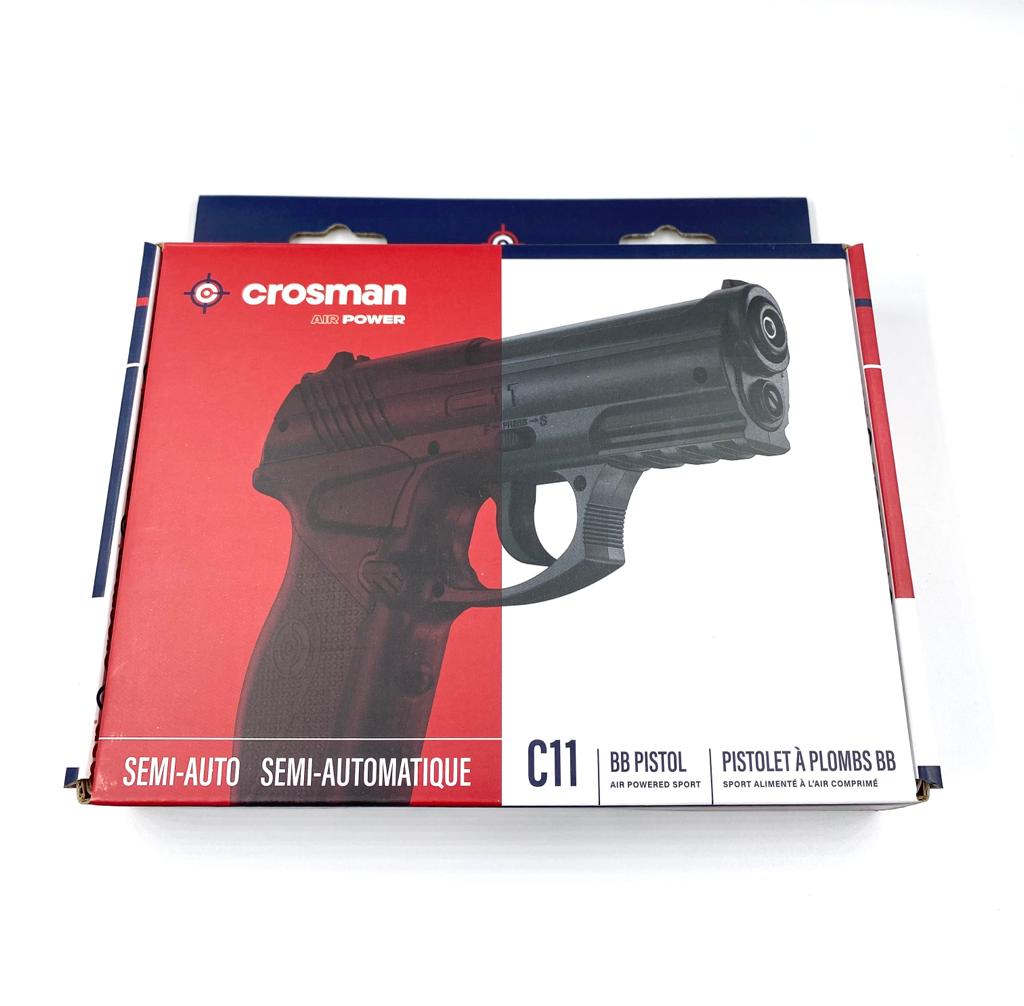 Pistola Co2 Aire Comprimido Crosman C11 Balin Metálico + 2 co2 + 500 balines