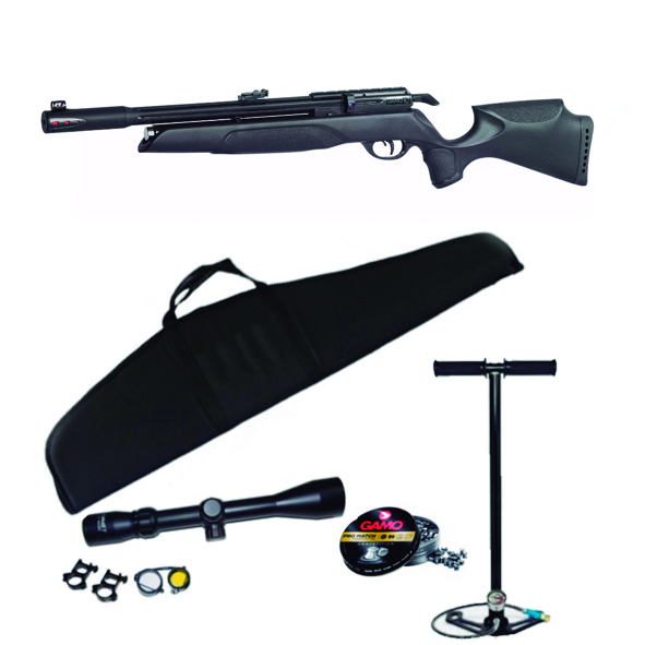 Pack Gamo Arrow 5,5 mm + visor Gamo 3-9x40 + Bomba PCP Gamo + Cargador Extra